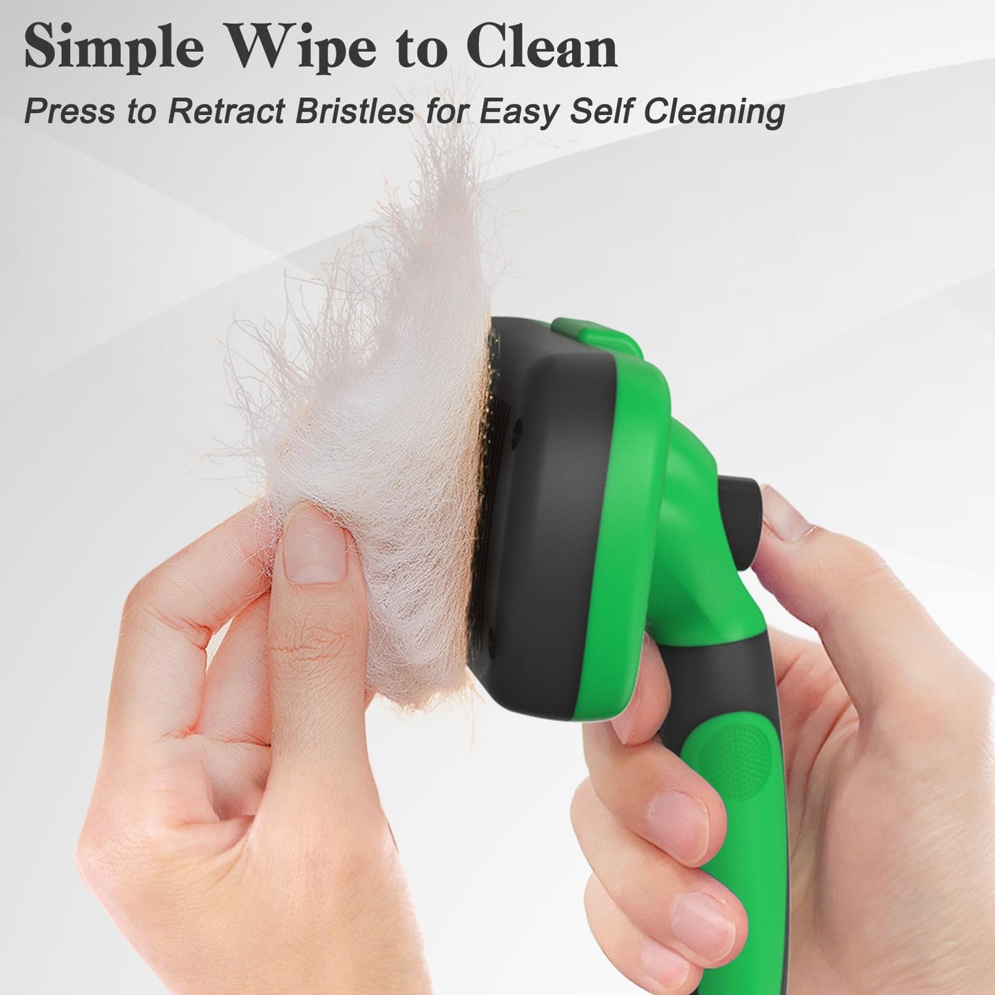 Swihauk Self Cleaning Slicker Brush - Skin Friendly Deshedding Grooming Tool for Dogs & Cats, Suitable for Shedding & Haired Pets, with Pet Supplies Accessories, Blue