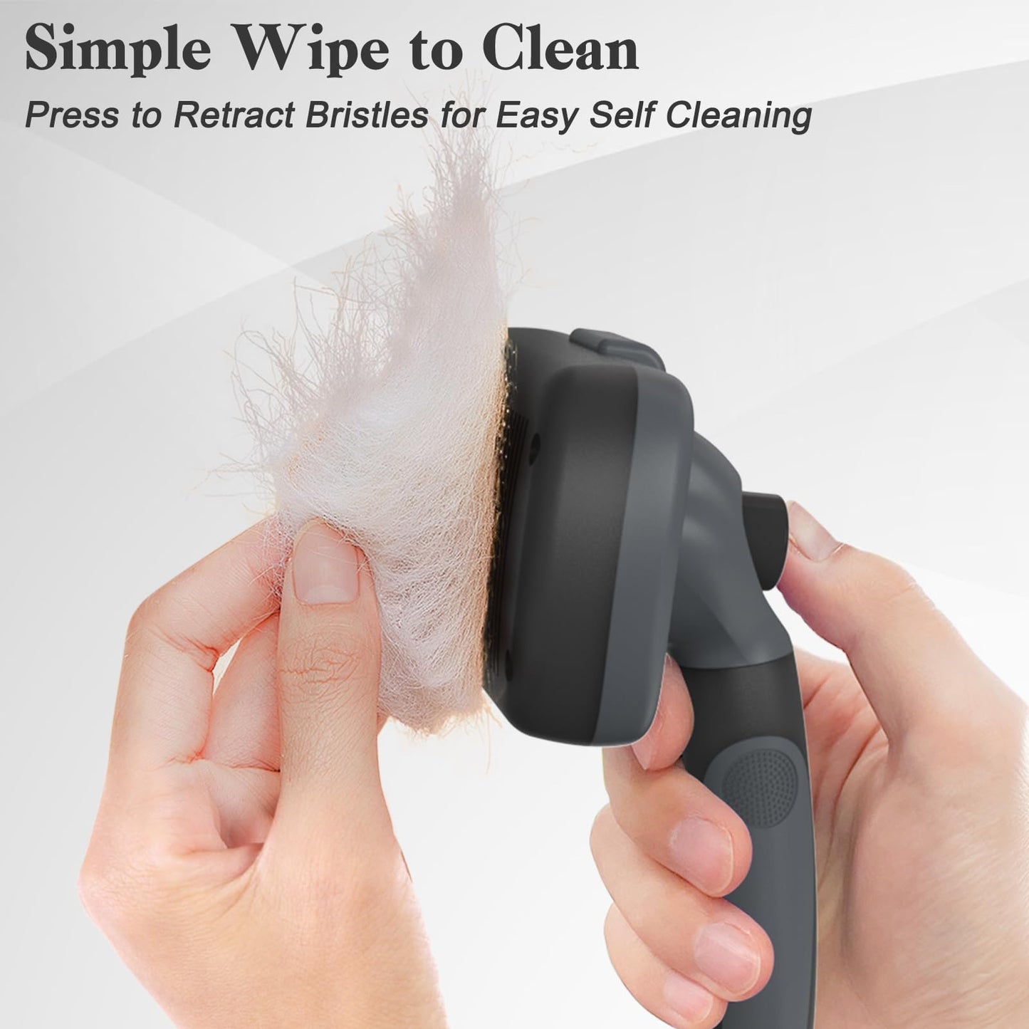 Swihauk Self Cleaning Slicker Brush - Skin Friendly Deshedding Grooming Tool for Dogs & Cats, Suitable for Shedding & Haired Pets, with Pet Supplies Accessories, Blue