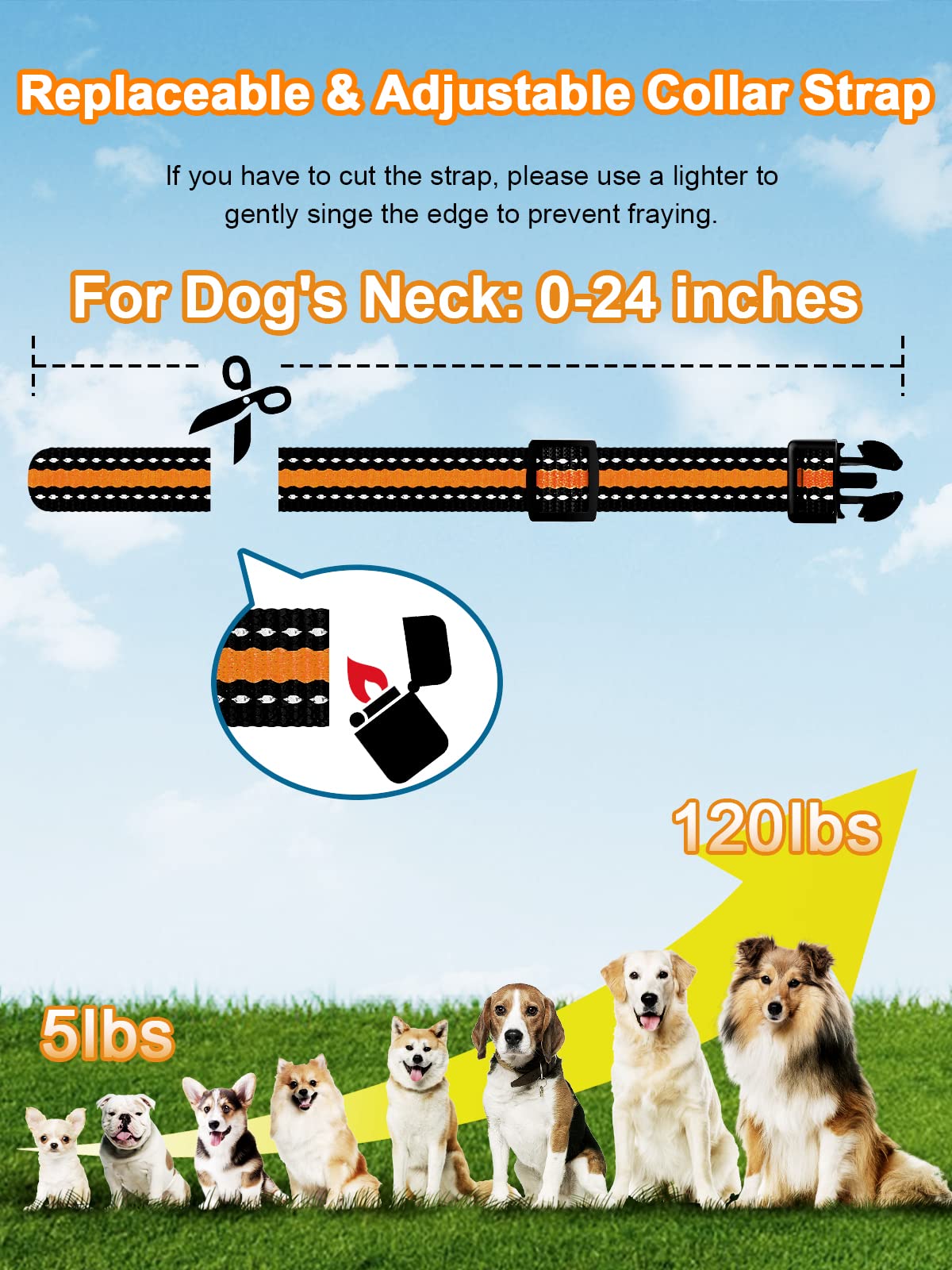 Bousnic Dog Shock Collar 2 Dogs (5-120Lbs) - 3300 ft Waterproof Training Collar for Dogs Large Medium Small with Rechargeable Remote, Beep (1-8) Vibration (1-16) and Humane Shock (1-99) Modes