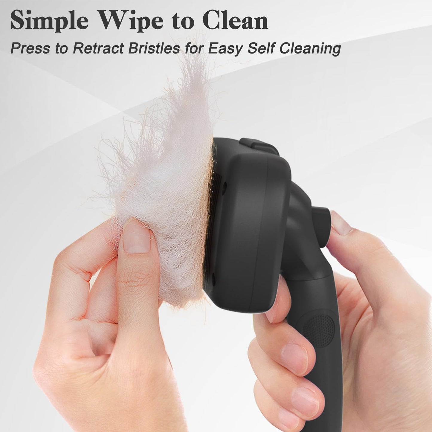 Swihauk Self Cleaning Slicker Brush - Skin Friendly Deshedding Grooming Tool for Dogs & Cats, Suitable for Shedding & Haired Pets, with Pet Supplies Accessories, Blue