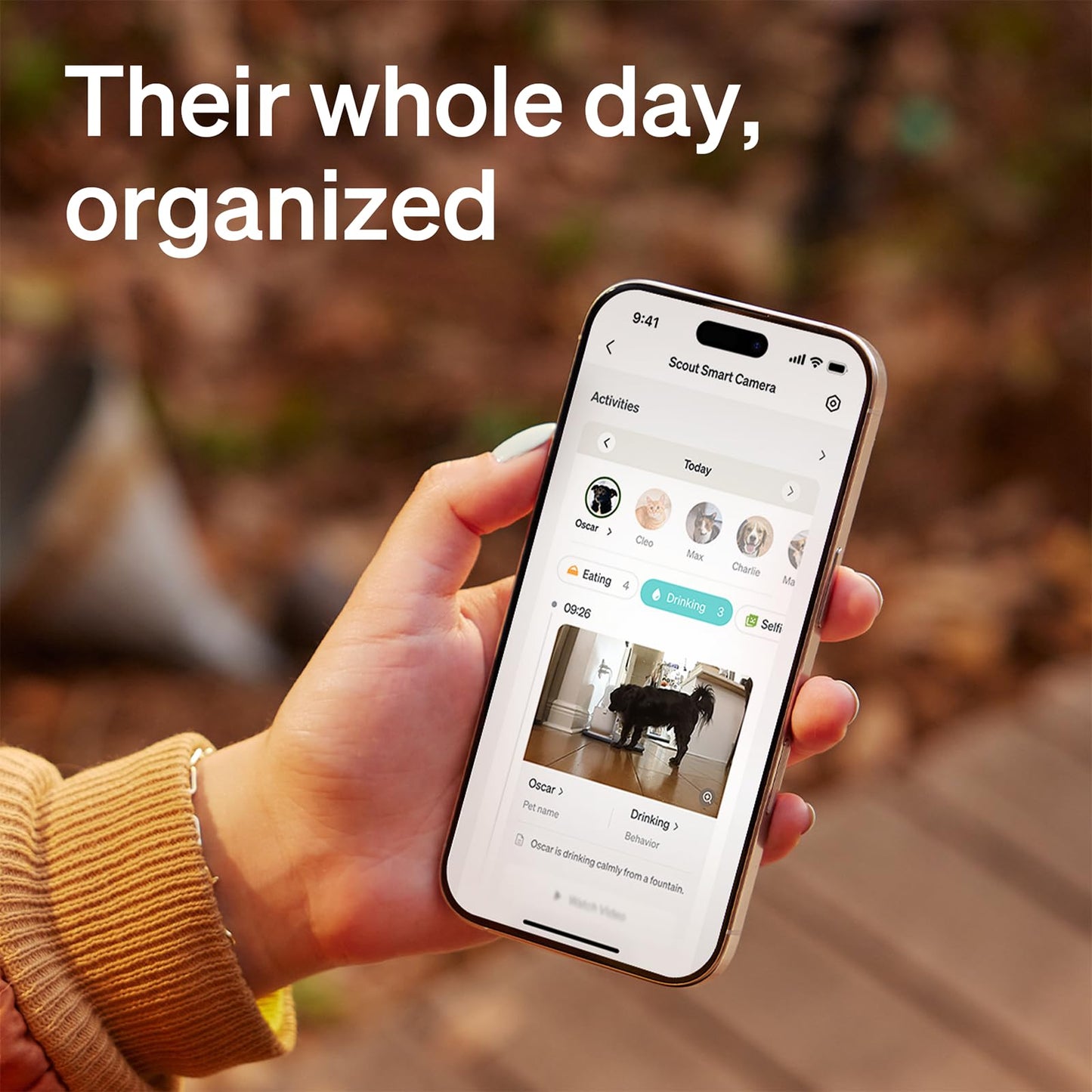 PETLIBRO AI Dog Camera Pet Camera Indoor with Phone App [Multi-Pet Recognition, Daily Activity Analysis & Smart Summaries] Cat Cam 360° View, 1080P Dog Cam Night Vision, 2-Way Audio WiFi Cam