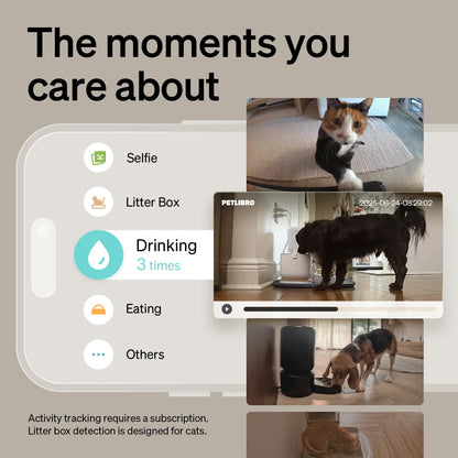PETLIBRO AI Dog Camera Pet Camera Indoor with Phone App [Multi-Pet Recognition, Daily Activity Analysis & Smart Summaries] Cat Cam 360° View, 1080P Dog Cam Night Vision, 2-Way Audio WiFi Cam