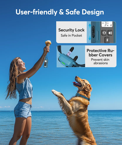 Jugbow Dog Training Collar for 3 Dogs- 4200FT Training Collars with Remote for 5-120 lb Large Medium Small Dogs, Rechargeable Waterproof IPX8 E Collars for Dogs